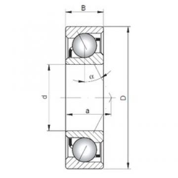 17 mm x 47 mm x 14 mm  ISO 7303 C радиально-упорные шарикоподшипники
