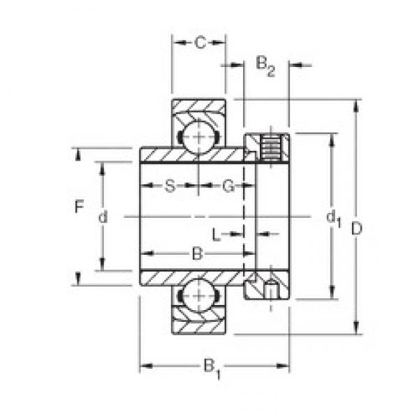 55,5625 mm x 110 mm x 55,56 mm  Timken SM1203KS радиальные шарикоподшипники #1 image