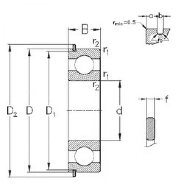 70 mm x 125 mm x 24 mm  NKE 6214-NR радиальные шарикоподшипники #1 image