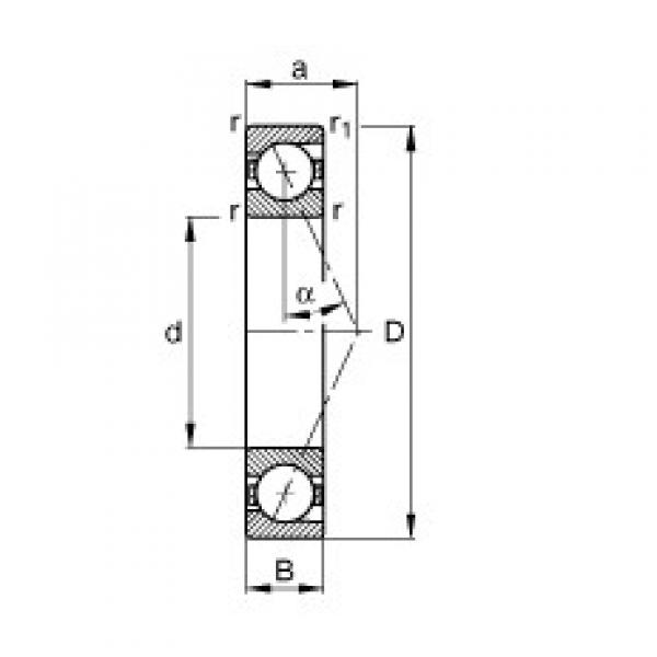 65 mm x 90 mm x 13 mm  FAG B71913-E-T-P4S радиально-упорные шарикоподшипники #1 image